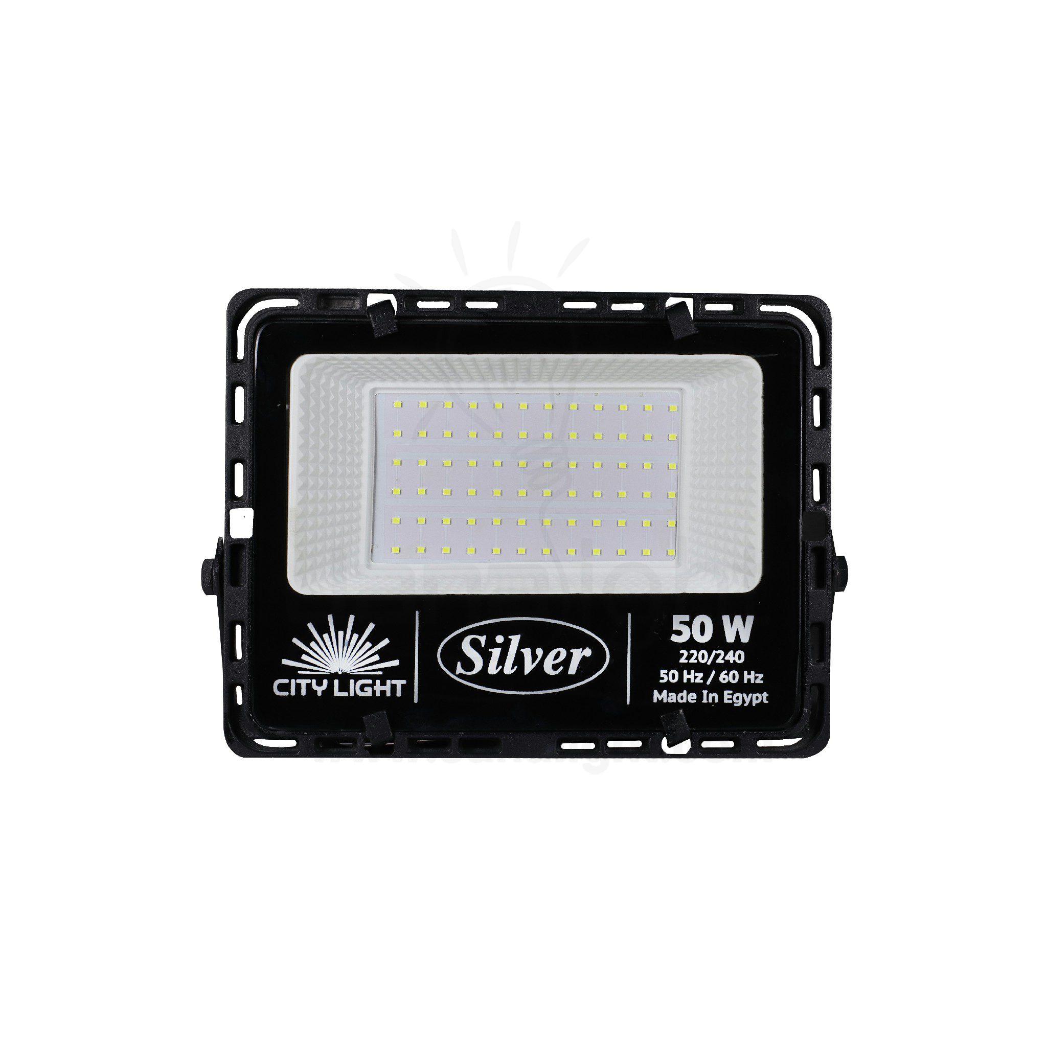 كشاف فلود لايت ليد خارج 50 وات Smd ابيض Outside White 50 Watt Flood Light